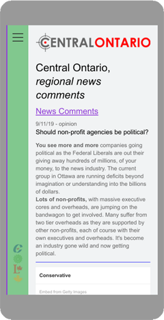 Central Ontario Regional News Comments